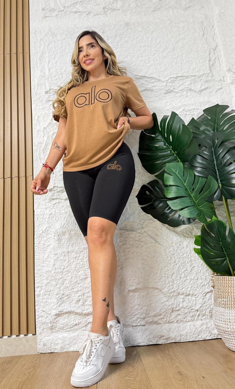 CONJUNTO BIKER ALO BORDADO 50% DE DESCUENTO SOLO HOY 🔥